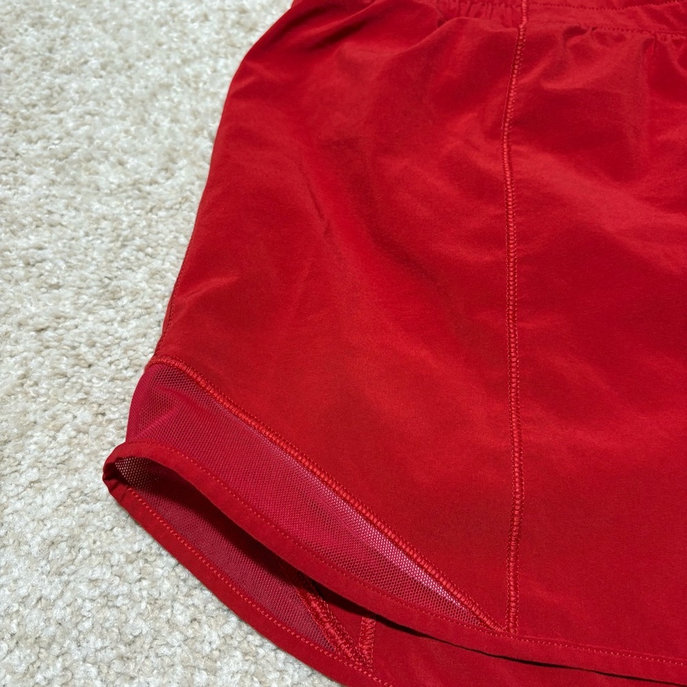 Lululemon Red Hotty Hot Short II *Long 4" First Release Size 6 - Picture 4 of 11